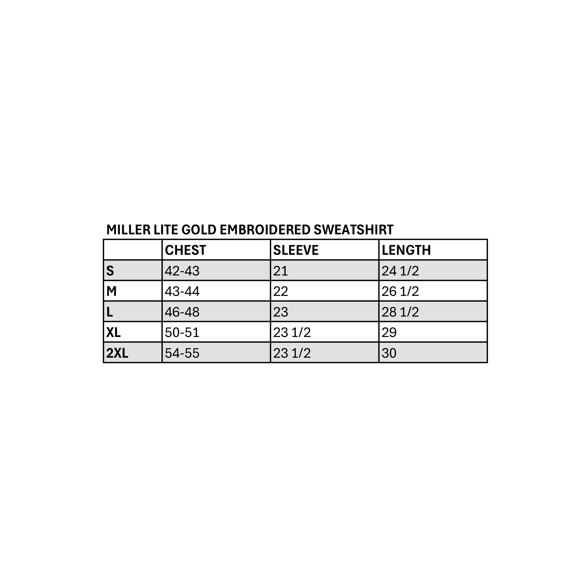 MILLER LITE GOLD EMBROIDERED SWEATSHIRT - Image 3